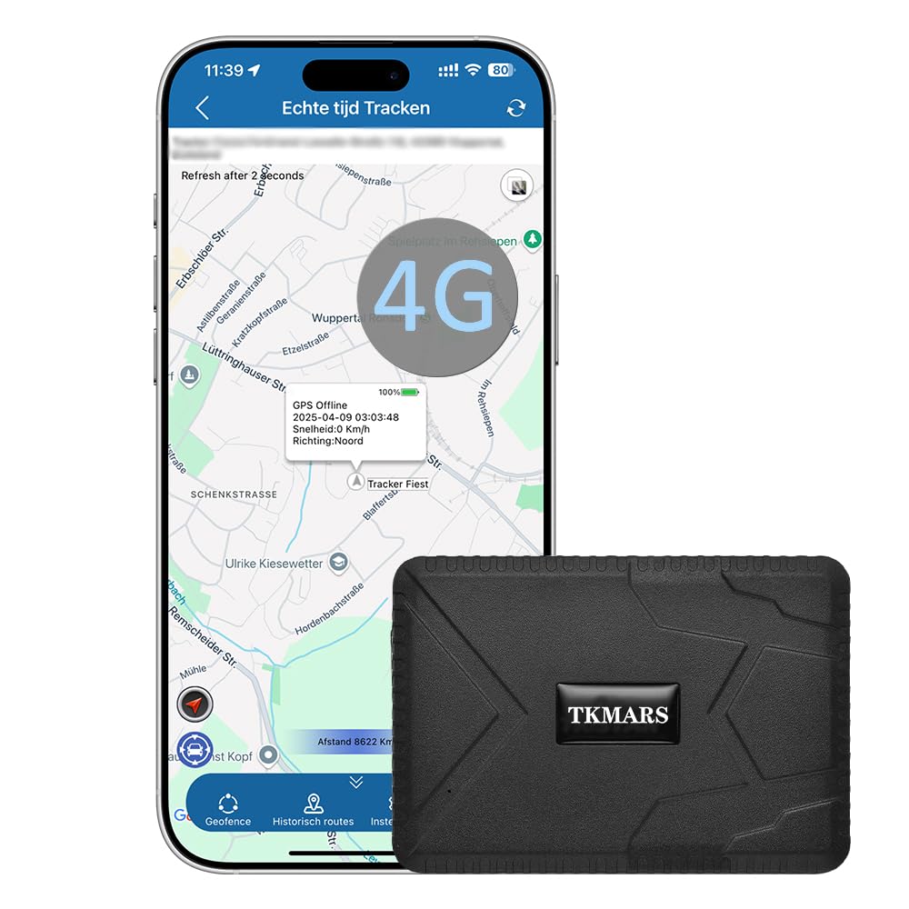 TKMARS GPS Tracker Strong Magnet IP65 Waterproof Real Time Tracking Long Standby Tracker Device for Car Motrobike Truck Professional Global Scale Anti Theft Car GPS Tracker TK915