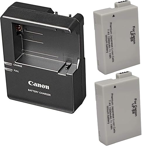Canon LC-E8 Charger for Canon LP-E8 Li-ion Battery compatible with