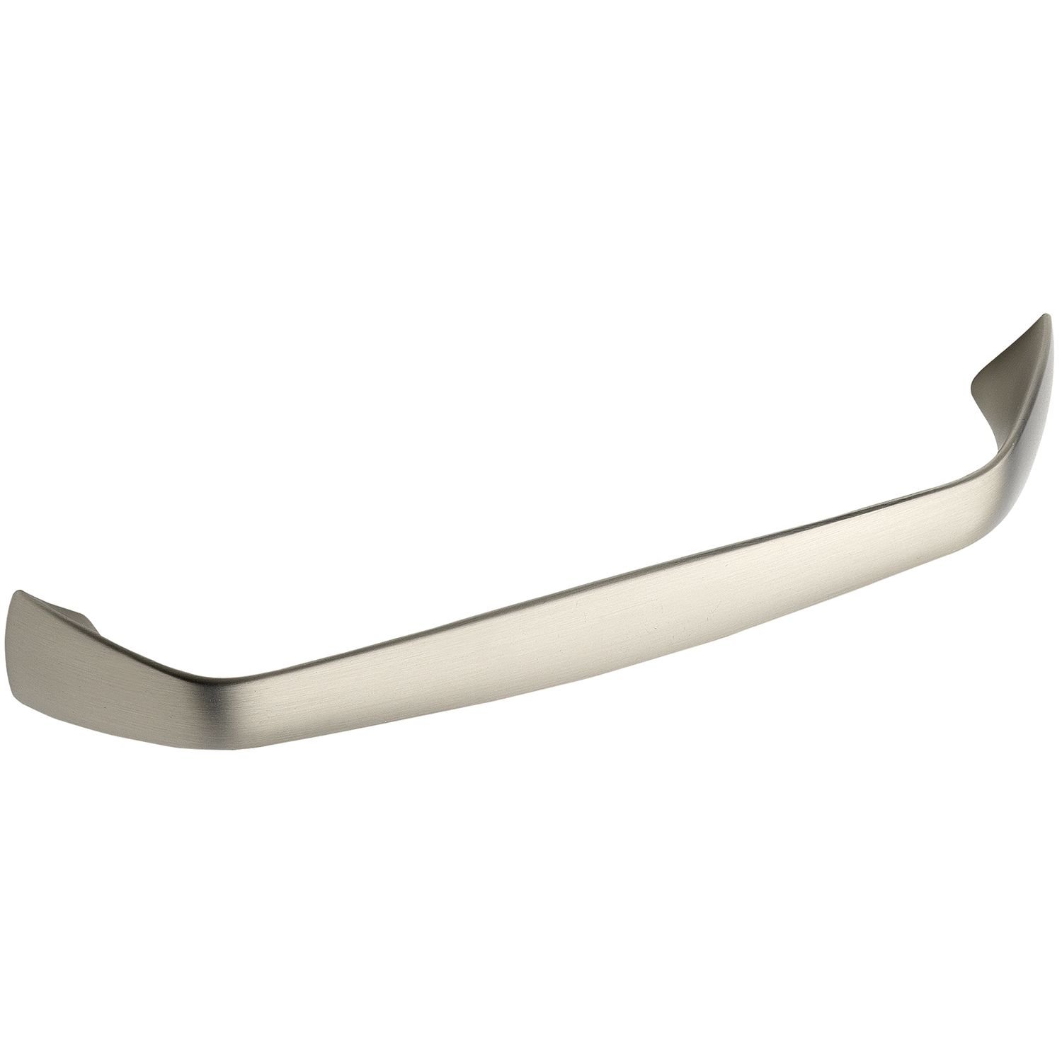 OBF Grimme Theras 72248618 Cupboard Handle (Thin Handle) Width 210 mm ZN Stainless Steel Effect Matte Silver Hole Spacing 192 mm