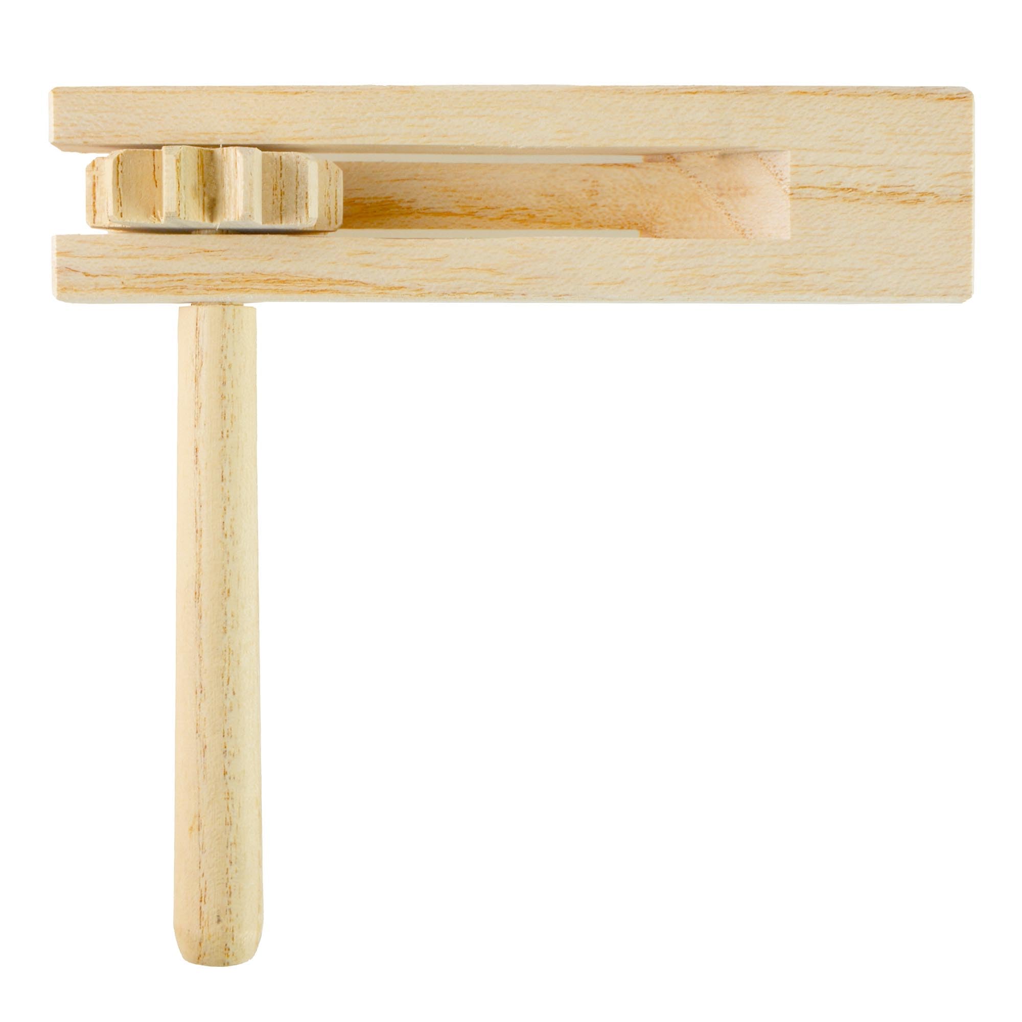 A-Star Handheld Wooden Football Ratchet Spinning Rattle