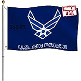 Hypoth Double Sided US Air Force Military Flag 3x5 Outdoor- UV Fade Resistant United States Air Force Flags with 2 Grommets