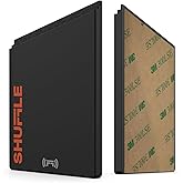 Shuffle Wallet Accessories - Silicone Pouch with NFC Function, Digital Business Card Chip, Holds 2 Cards, Perfect for Key Cards, Subway Passes, Gym and Hotel Cards (Orange)