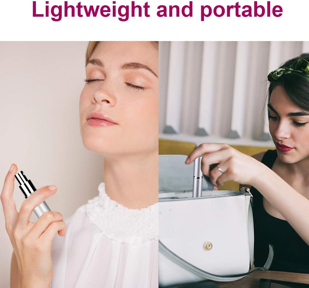 Refillable Travel Perfume Atomiser - 3 Pcs 10ml Mini Portable Spray Bottles for Aftershave With Funnel and Diffuser Tool - Image 5