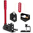 aikeec 64 Bit USB Handbrake PC Handbrake Hall Sensor for PC Widows Sim Racing Games G25 G27 G29 T500 FANATECOSW DIRT RALLY (With Clamp, Red)