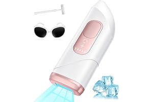 LUBEX Laser Hair Removal Device with Newest Dual Cooling Function for Women and Men, At-Home Permanent IPL Hair Removal with Latest ICE Technology, Unlimited Flash for facial Legs Arms Whole Body Use