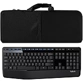 Portable Keyboard Bag Laptop Keyboard Sleeve Shockproof Dustproof Neoprene Case for Logitech MK345/MK850/ for Lovaky 2.4G Ergonomic Performance Wireless Keyboard Mouse Combo