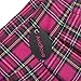 Avidlove Women's Role Play Mini Plaid Skirt, Rose Red, M