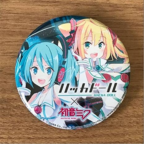 Amazon ハッカドール初音ミク 缶バッジ アニメ 萌えグッズ 通販