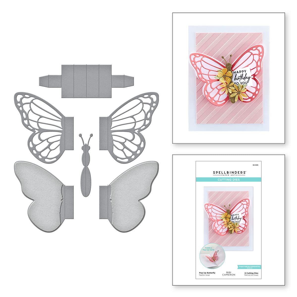 Spellbinders Pop-Up Butterfly, Bronze