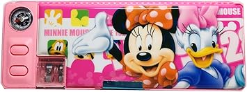 Amazon ディズニー Minnie ミニー 鉛筆 筆箱 ペンケース 子供 キッズ 文房具 入学式 入園式 小学生 女の子 鉛筆削り 入学 ふでばこ 両面開 お祝い プレゼント ペンケース 文房具 オフィス用品