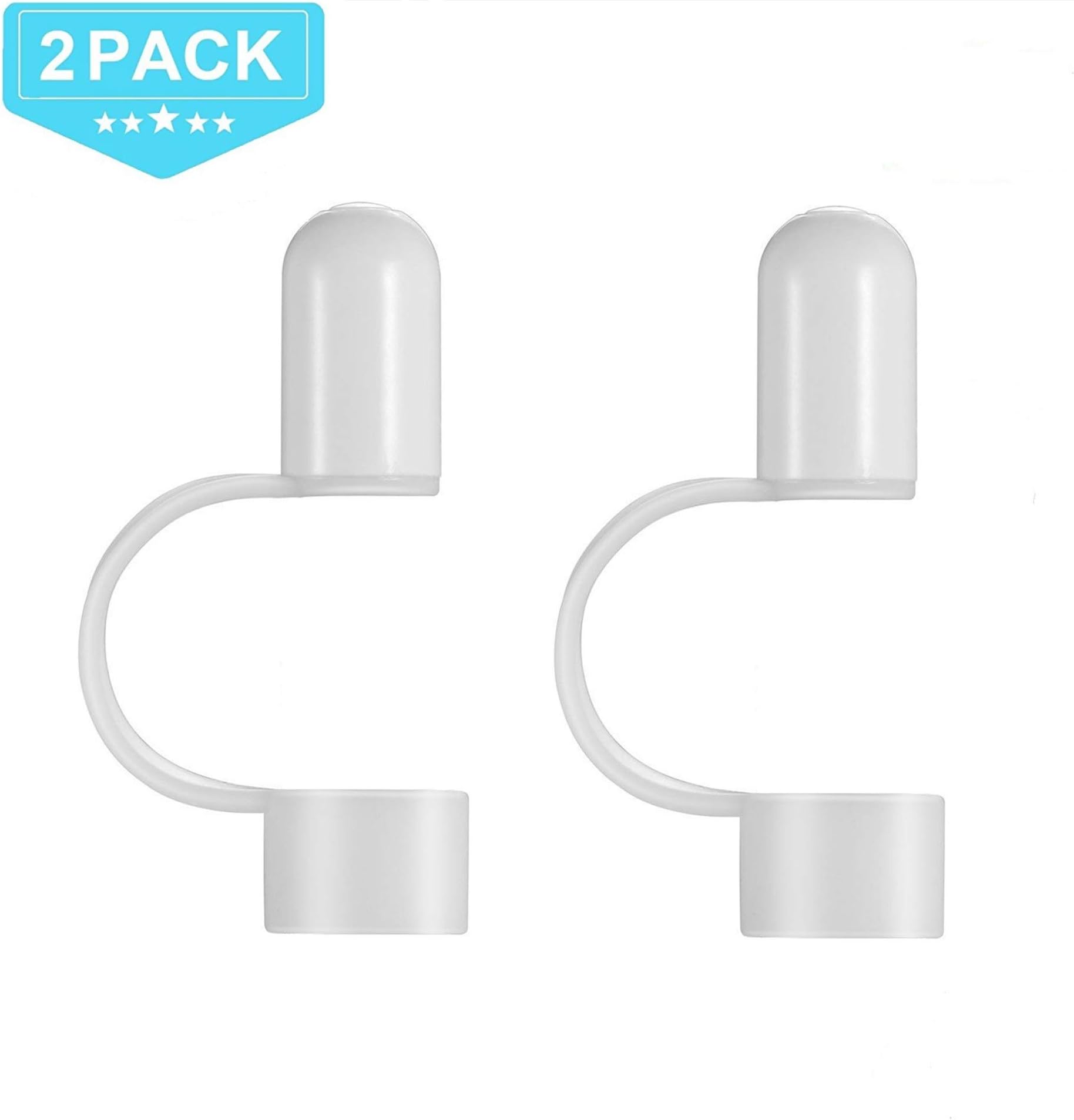 Vanten 2Pack Silicone Pencil Cap Replacements with Holder Compatible for Apple Pencil Charging End for iPad Pro (White)