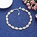 HSWE Shell Choker Necklace for Women Seashell Necklace Cowrie Shell Beaded Necklace (Pearl Lock)