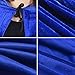 Womens Velvet Hooded Cloak Costumes Halloween Wizard Hooded Party Cape (Blue)
