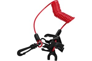 BIUDECO Outboard Motor with Safety Lanyard Emergency Stop Accessory for Boat Engines Compatibility and Easy Installation for 