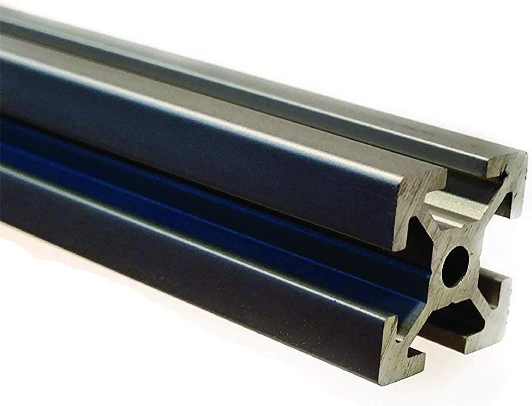 Aluminum Extrusion 24" (609 mm) Clear Anodize Misumi Series 5 (20mm x 20mm) - 4 Pack
