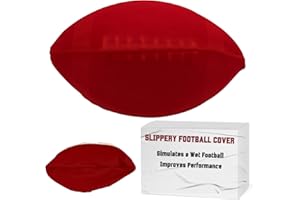 Slippery Football Cover | Football Training Equipment To Improve Grip & Prevent Fumbles | Quarterback Receiver and Running Ba