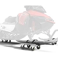 Chievbit Snowmobile Dolly Sets – Heavy Duty Snowmobile Dolly with 3” PP/TPR Swivel Casters & Rubber Pad, 1500 lbs Capacity fo