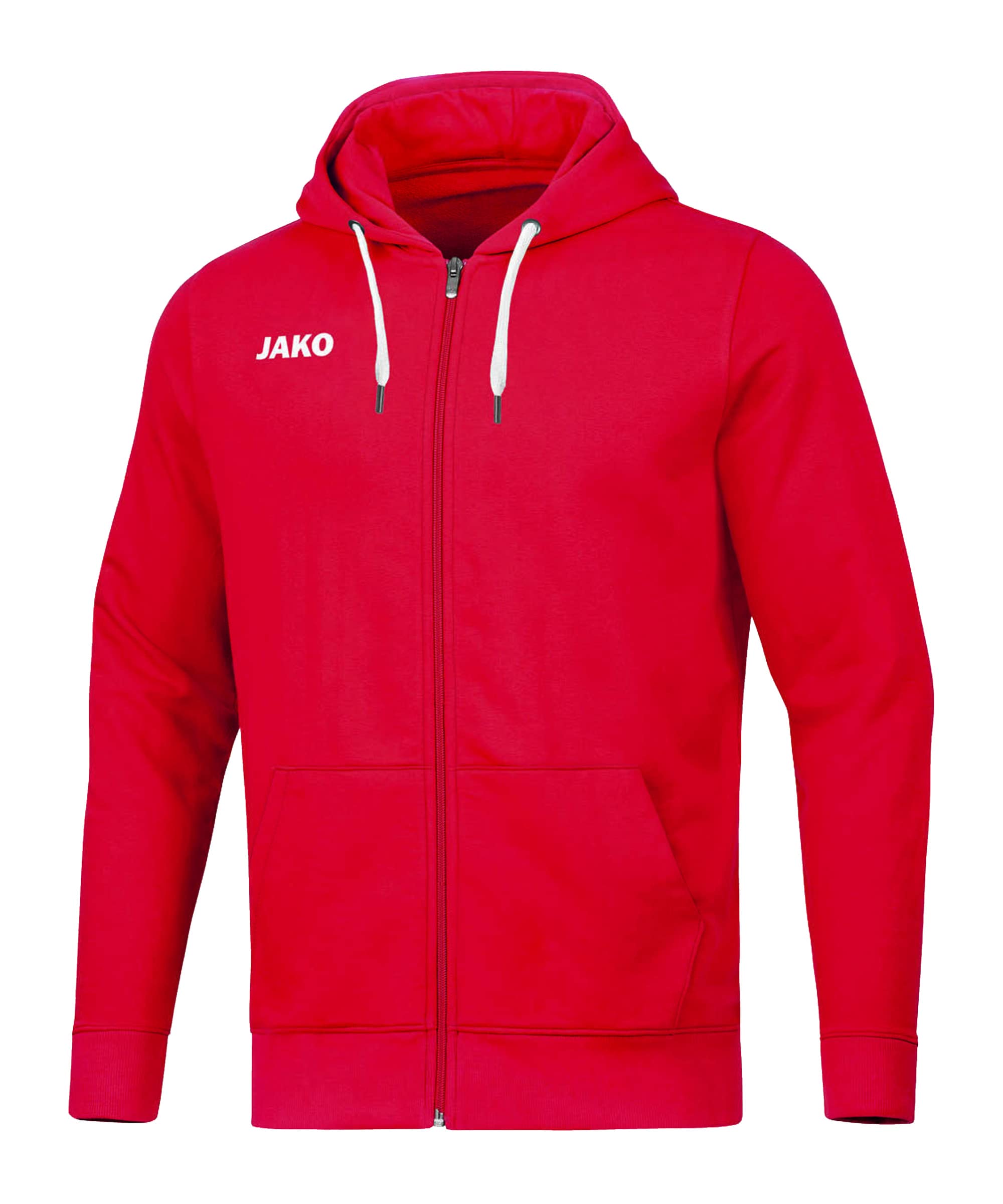 JAKO Women's Base Hooded Jacket, red, 34 (EU)