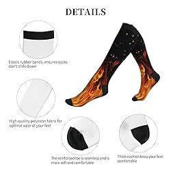 aipoase Fire Compression Socks Knee High