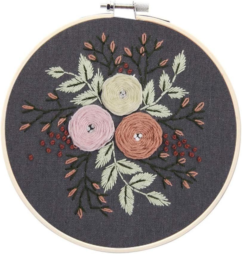 Smilikee Embroidery Starter Kit Embroidery Pattern Transfers - Embroidery Hoop and stylish projects for the modern embroiderer