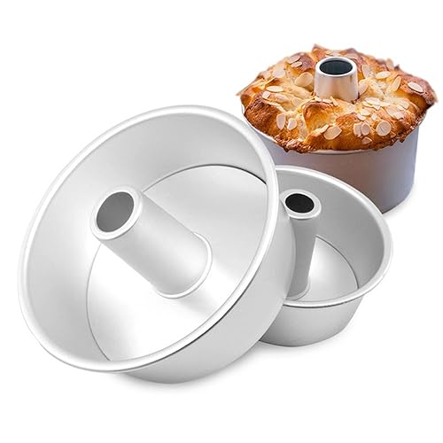 Bezall Angel Food Cake Pan, inch Round Chiffon Cake Mold Aluminum Tube  Pan Baking Cake Mould with Removable Bottom in Kuwait Whizz Angel Food