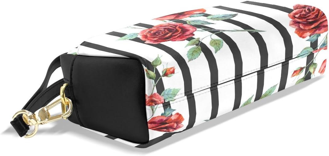 ISAOA Large Capacity Pencil Case and PU Leather Pen Bag Vintage Rose Comestic Makeup Bag for Girls and Boys - Image 5