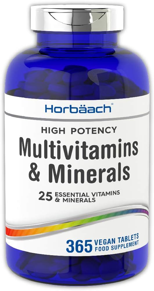 Multivitamin & Minerals Complex 365 Vegan Tablets High Strength