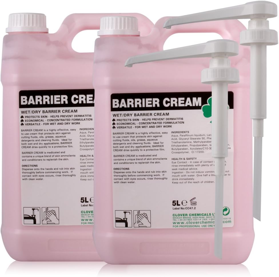 Medicated Barrier Cream Hand Protection & Dispensing Pumps (10L