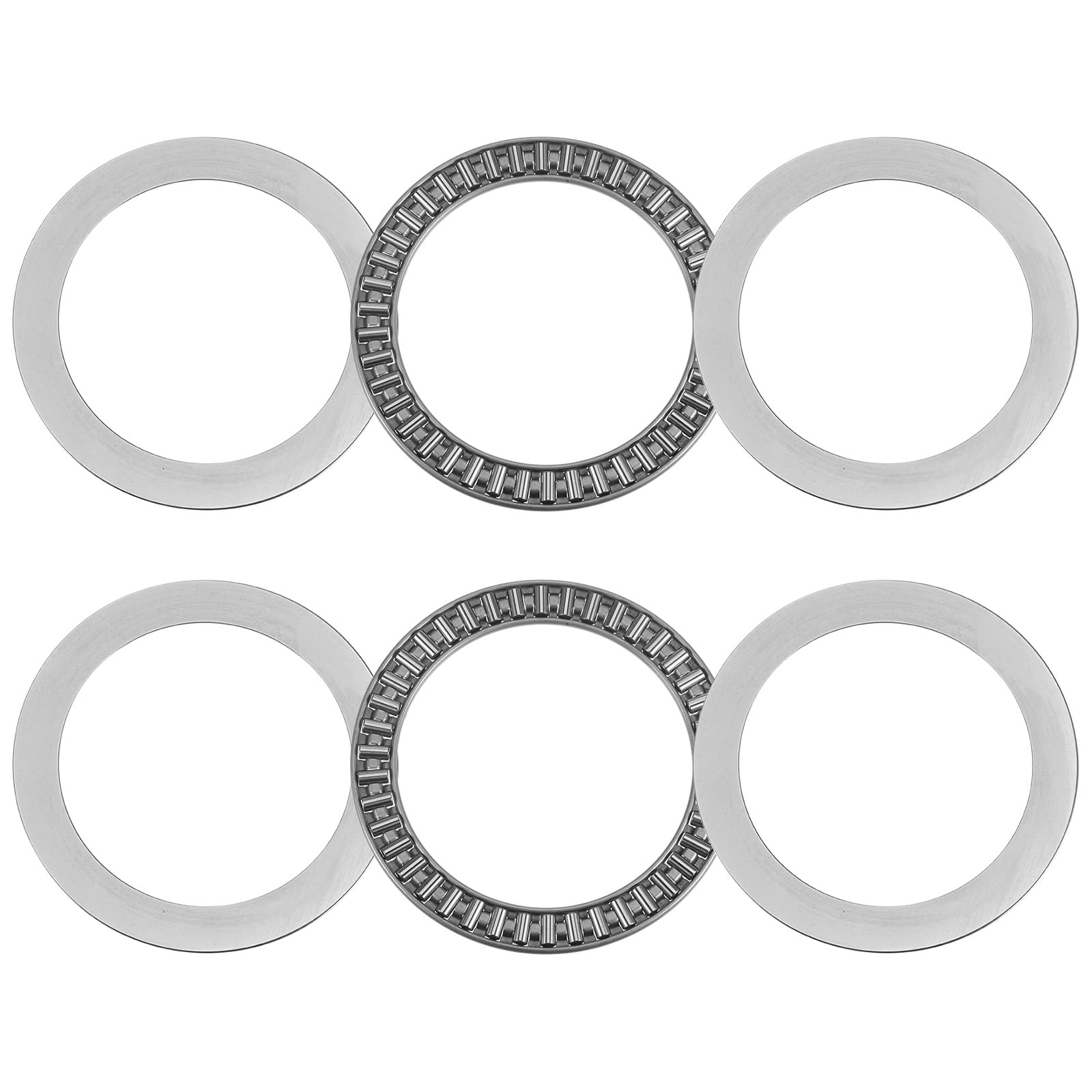 uxcell AXK75100 Thrust Needle Roller Bearings with
