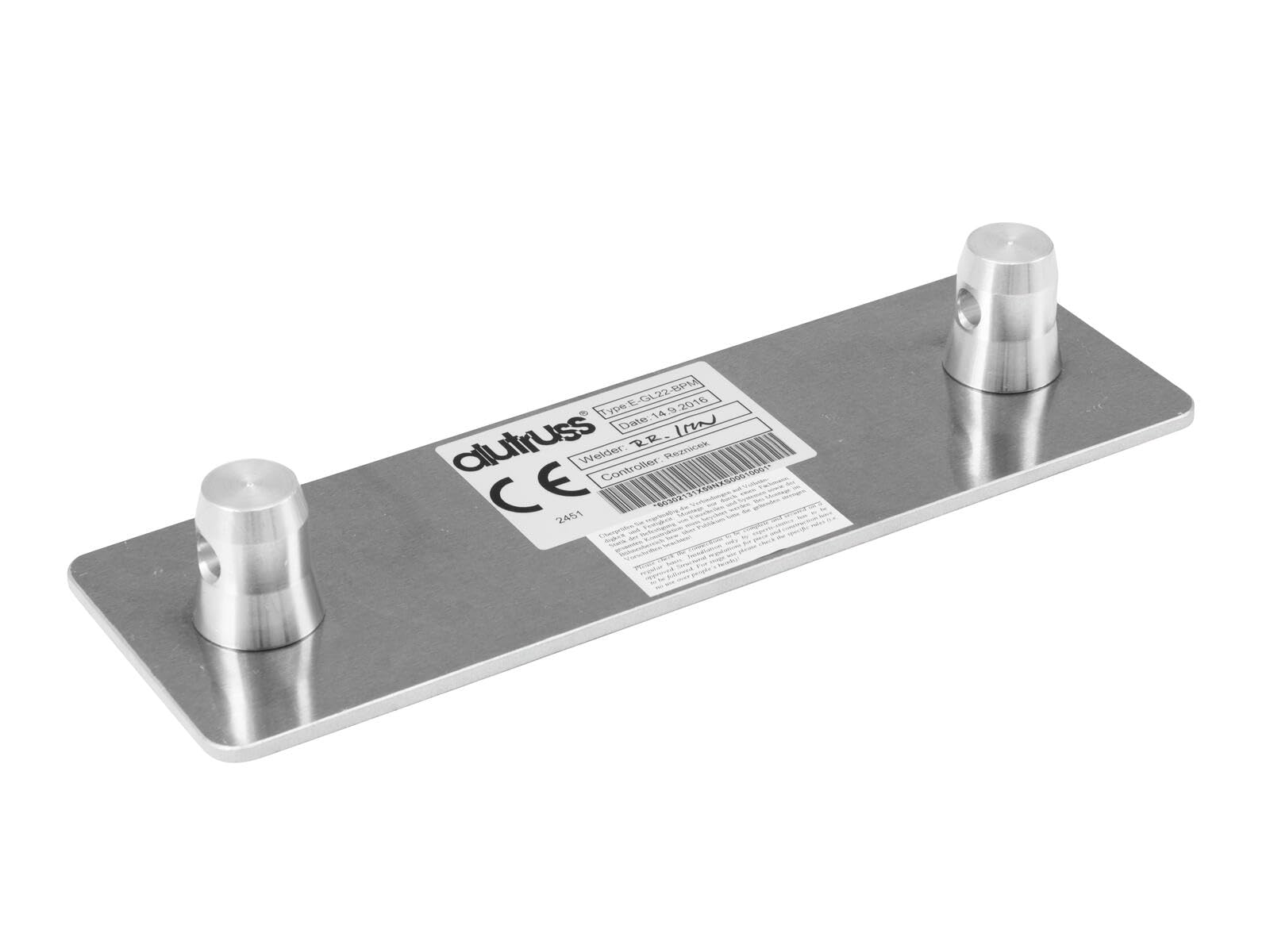 Male wallplate base support for American crossbar ALUTRUSS BILOCK E-GL22