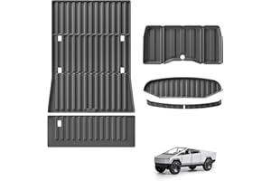 SMABEE 5Pcs Set of Front and Rear Trunk Mats for Tesla Cybertruck 2024 2025 Accessories Pickup Truck Bed Mat Tailgate Mat Front Cargo Mat Protective Pads