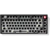LEOBOG Hi75C Upgraded Wired Mechanical Keyboard Kit &ndash; Aluminum Alloy 75% | Gasket Mount 75% Barebones DIY Base with Hot Swap, RGB Backlighting &amp; Volume Knob &ndash; Enhanced Custom Gaming Keyboard Build