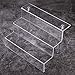 Cq acrylic Stepped Acrylic Riser Rack Shelf,Used as a Toy Figures Display Stand in a Store or Supermarket, as a can and Bottles Display Stand in The Kitchen,or as a Cupcake Stand for Parties