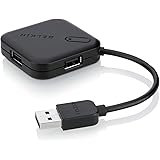 Belkin F5U407 4-Port Ultra Mini Hub USB 2.0, Black