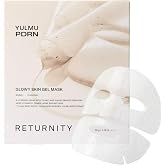 RETURNITY Yulmu PDRN Glowy Skin Gel Mask, Hydrogel Sheet Mask, Deep Hydration, Radiance Boosting, 5 Ea, 36g Each