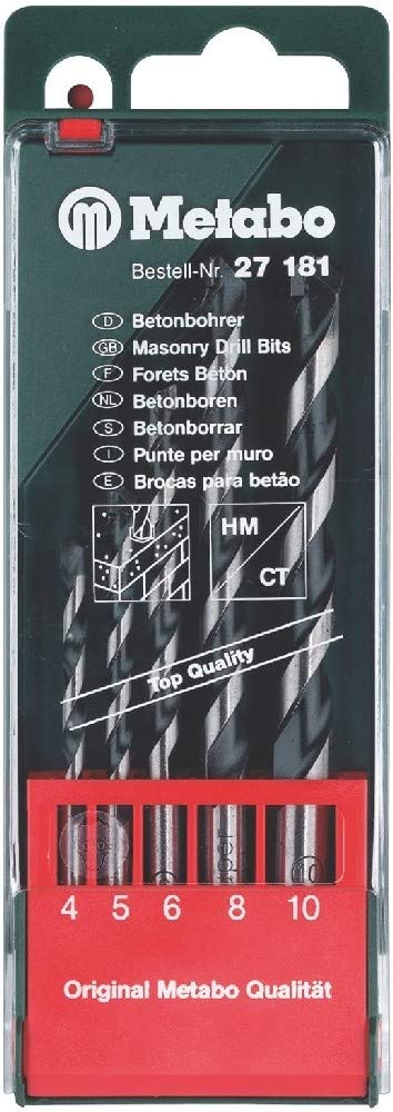 Estuche de brocas para hormigón pro, 5 piezas (627181000)