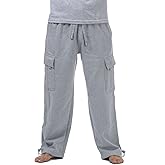 Pro Club Men's Heavyweight Fleece Cargo Pants Gray