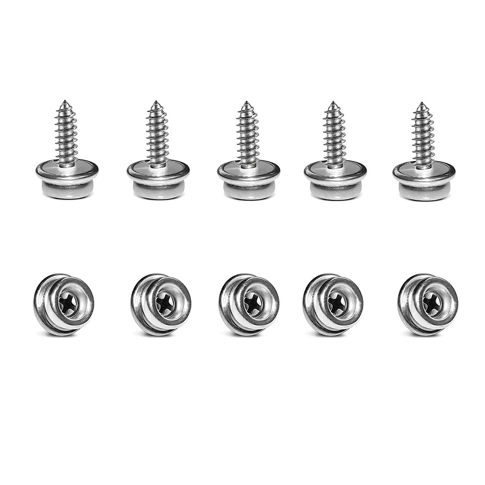 Stainless Steel Screws Marine Grade Boat Snaps for Boat Cover, Snap Screw Stud, Canvas Snaps 3/8