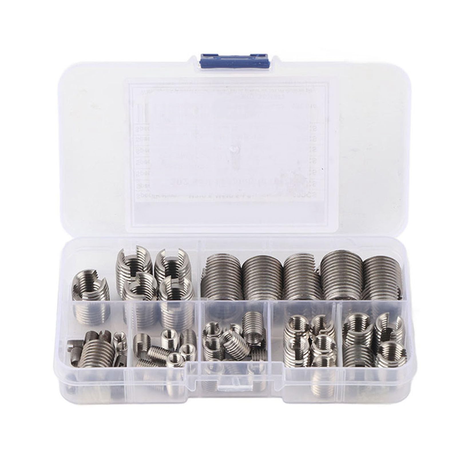 50Pcs Self Tapping Screws Stainless Steel Thread Repair Inserts Nut Repairing Inserts