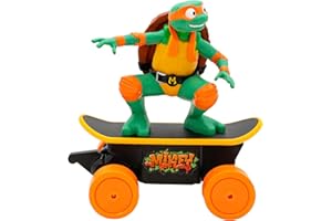 Teenage Mutant Ninja Turtles Mikey Cowabunga Skate RC Car Toy, Imitates Real Skate Tricks, Ages 5+