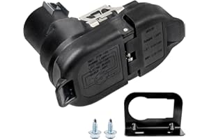 56055632AC 7-Way 4Pin Trailer Tow Plug Connector, 4/7 Pin Trailer Hitch Wiring Harness Connector Adapter Compatible with Dodg