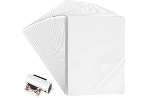 VIKDOOK Clear Thermal Laminating Plastic Pouches Compatible with Most of Thermal Laminators, Laminate Sheets 21.6cm X30.3cmX 