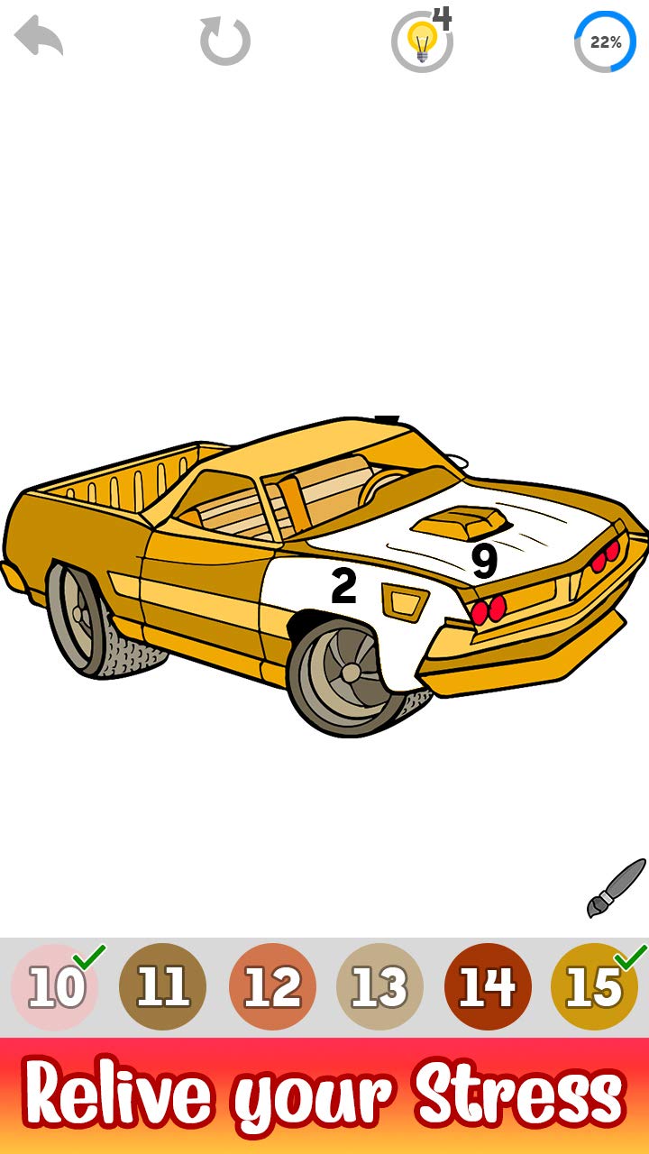 Cars Paint by Number Grownups Paint + Glitter + Crayon + Oil Paint