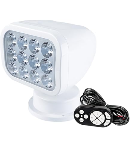 Proiettore Marine Jabsco 146SL RC - 175000 Candele | Telecomando Joystick | 12V Per Barche - Foto 4