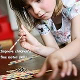 Xrten Pick Up Sticks Game 155 Pcs Wooden Classic Family Fun Ages 6+ view 8