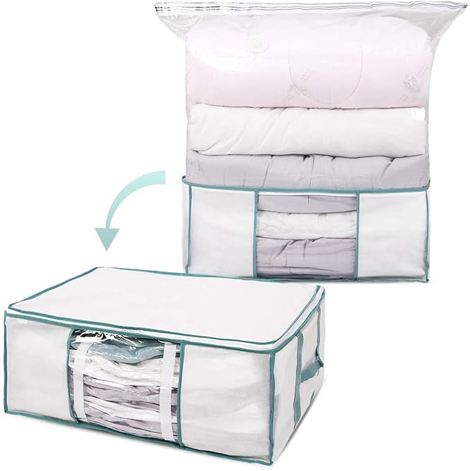 TAILI Cube Vacuum Space Saver Bag, Jumbo Size with Outer Storage Tote