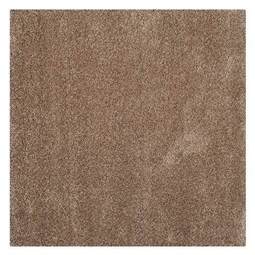 Safavieh Milan Shag Collection SG180-1414 Dark Beige Square Area Rug (10' Square)