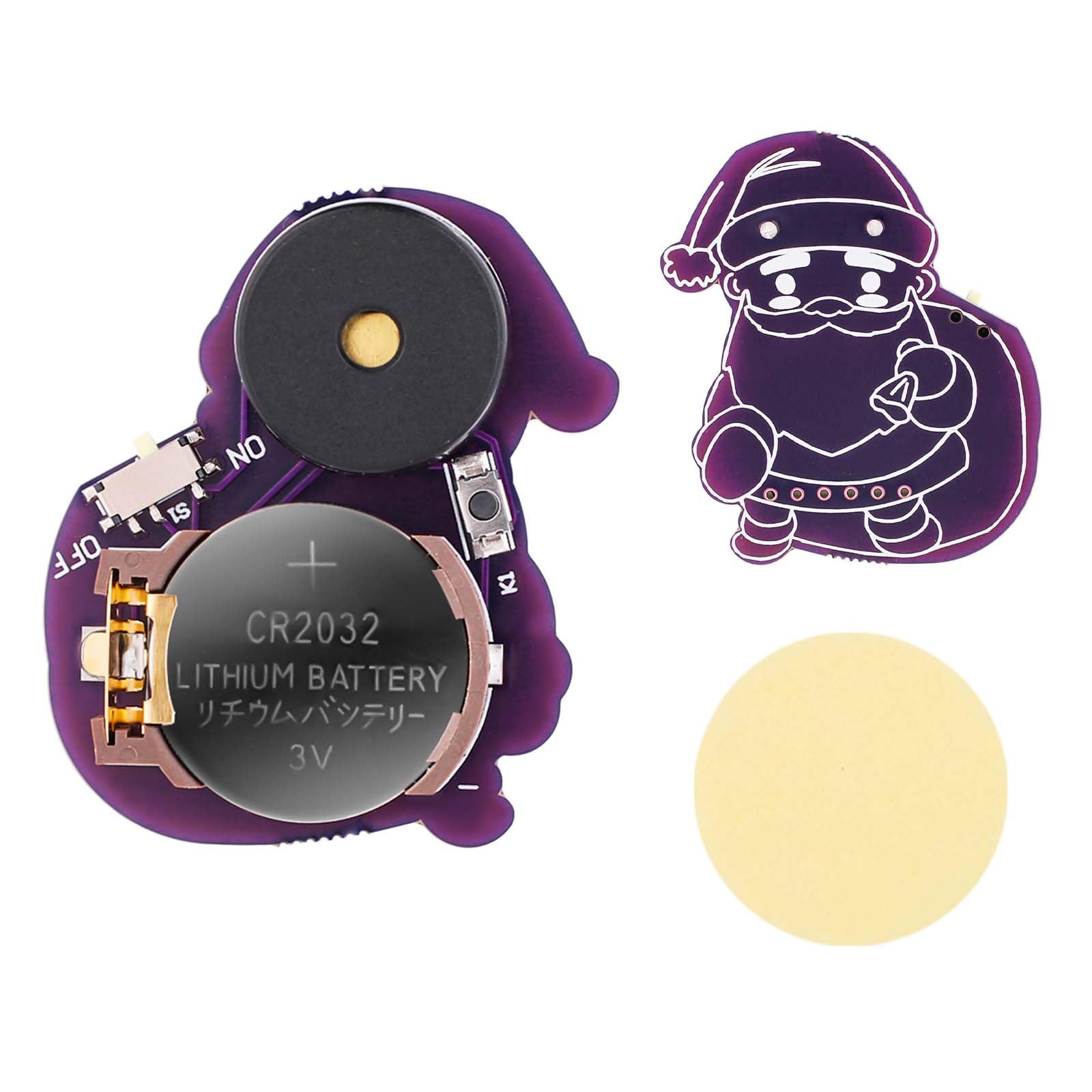 BTFO Cricket Noise Maker, Santa Claus Style Annoying Noise Machine Cricket Noise Items with 16 Sounds Noise Beeping Maker Hidden Cricket Noise Stuff for Home School Party (Purple)