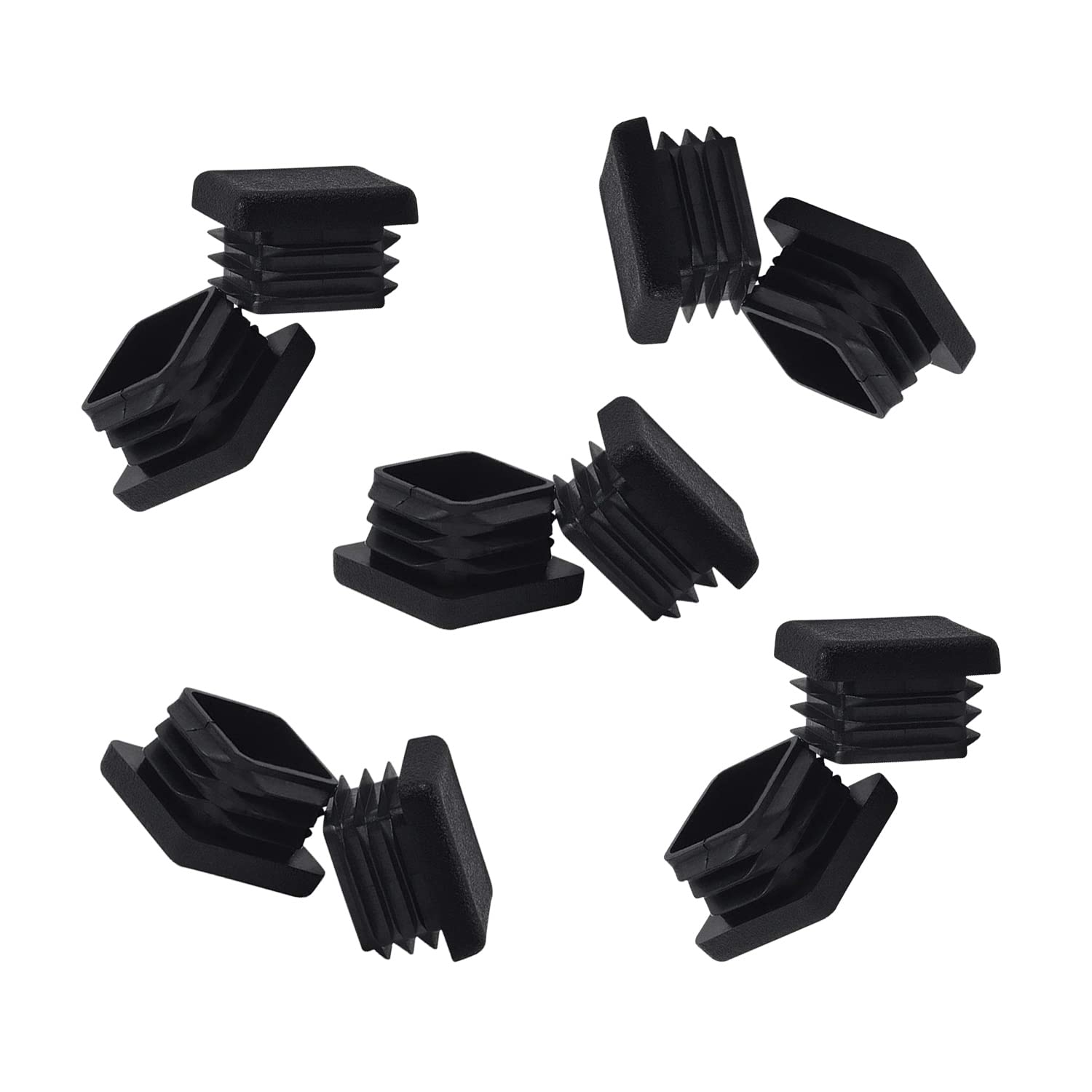 Photo 1 of 1 Inch1 x1 Square Tubing End Caps (10 PK),1" 1x1Square Tubing Plug Tube End Caps Fence Post Pipe Cap Cover Tubing Insert Chair Glide Finishing Plugs
