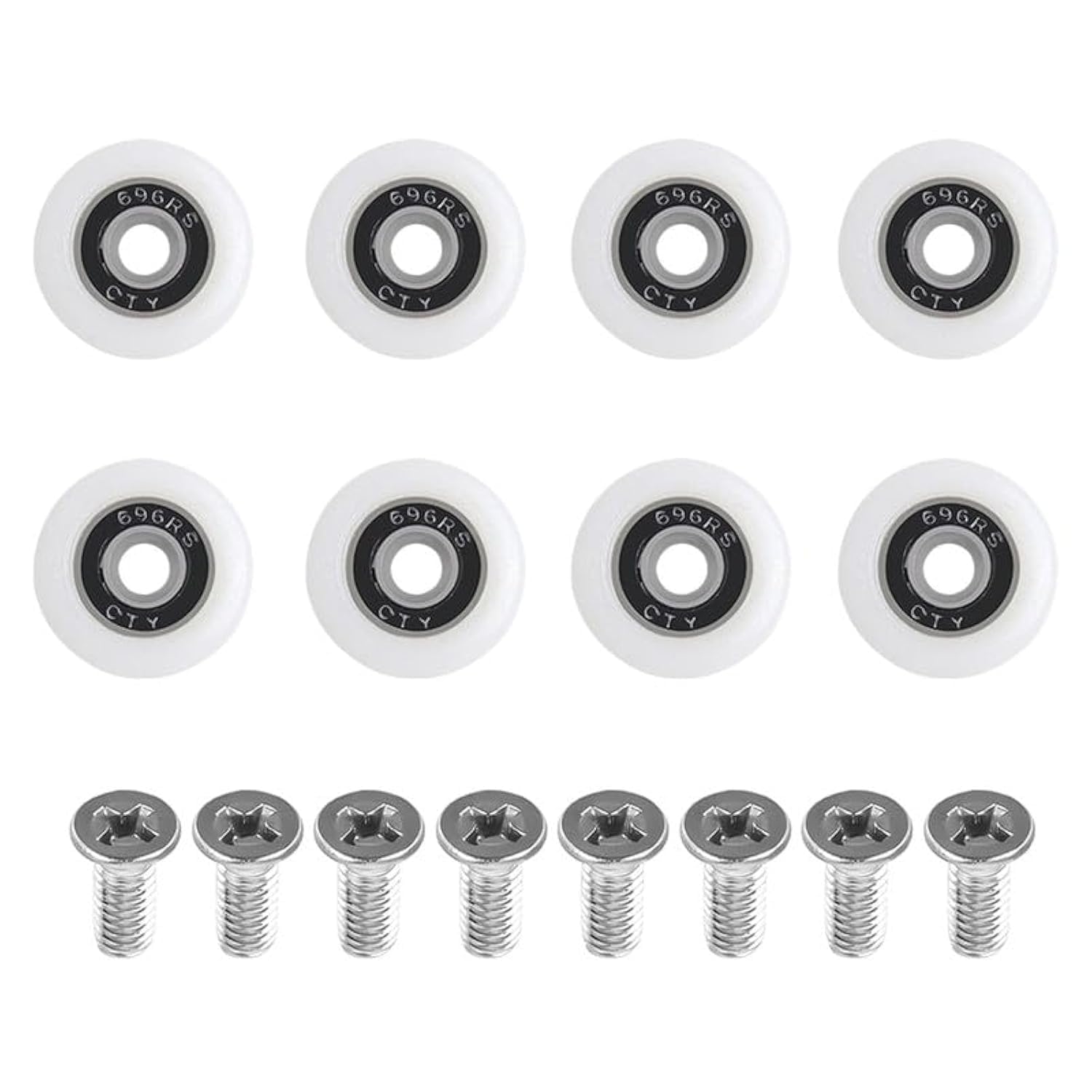 8 Sets Shower Doors Pulley with Screws,Shower Door Wheels,Bathroom Door Wheels Replacement,Curved Shower Doors Pulley 20mm